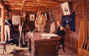 Davy Crockett diorama at Fort Wilderness