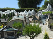 The village as seen in Storybook Land Canal Boats