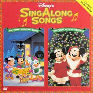 The 1993 laserdisc release, with Disney's Sing-Along Songs: Very Merry Christmas Songs (front)