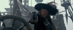 Hector Barbossa wielding the Sword of Triton.