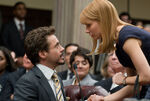 Stark and Pepper Potts at a Senate hearing