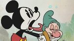 Mickey licking Bashful