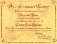 Apprentice Pirate Certificate