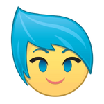 Joy's emoji for Disney Emoji Blitz