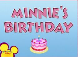 Minnie's Birthday