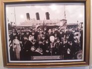 Photograph of the SS Columbia's dedication