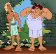 Fear (left) (Hercules TV series)