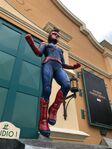 A statue of Captain Marvel, as seen at the entrance to Walt Disney Studios Park in Paris