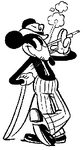 Mortimer as Mr. Slicker in the original comic strips