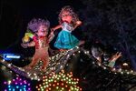 Pico with Antonio and Mirabel in the Main Street Electrical Parade.