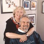 Russi Taylor with her husband, Wayne Allwine, posing for a photo.