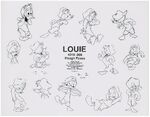 Louie's Quack Pack model sheet