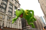 Kermit balloon in the Macy's Thanksgiving Day Parade.