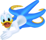 Donald Duck transformed into an octopan in the Kingdom Hearts games.