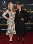 Raven-Symoné and Anneliese van der Pol at the premiere of The Lion King remake in July 2019.