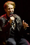 Seth Green speaks at the 2019 New York Comic Con.