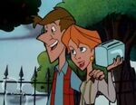 Anita with Roger in 101 Dalmatians: The Series