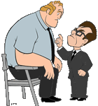 Clipart of Huph scolding Bob