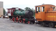 The "Roger E. Broggie" during a refurbishment at Strasburg Railroad in Strasburg, Pennsylvania