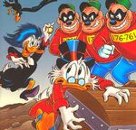 Beagle Boys with Magica and Poe de Spell and Scrooge