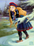 An early concept art of Anna.