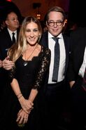 Sarah Jessica Parker with her husband, Matthew Broderick at premiere of Rules Don't Apply in October 2016.