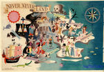 Peter on a map of Neverland, by Mary Blair.