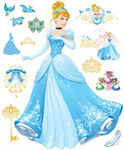 Cinderella stickers.