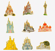 Disney Princess castle pins