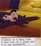 Gaston as a baby (Villain Files)