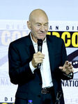 Patrick Stewart speaks at the 2019 San Diego Comic Con.