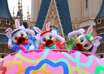 The Boys with bunny ears in Disney's Easter Wonderland at Tokyo Disneyland