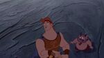 Hercules and Phil watch the Hydra emerge.