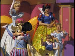 Mickey, Cinderella, Snow White, Michelle, and Stephanie in the Disney Parade from "Full House".