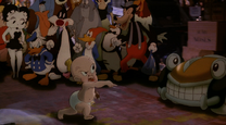 Baby Herman habla ante los Dibus en Who Framed Roger Rabbit.