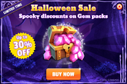 30% Gem Sale (This Is Halloween Event)