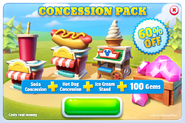 Concession Pack (Soda Concession + Hot Dog Concession + Ice Cream Stand + Gems)