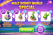 Walt Disney World Special (WDW 50th-Anniversary Hat Stand + WDW 50th-Anniversary Cake + Mickey Ears Topiary + Minnie Topiary)