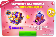 Mother's Day Bundle (The Incredibles Float + Legendary Chests/The Incredibles Chests)