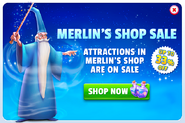 Merlin's Shop Sales Promotion