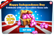 30% Gem Sale (Independence Day)