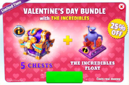 Valentine's Day Bundle (The Incredibles Float + Legendary Chests/The Incredibles Chests)