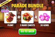 Onward Parade Bundle (Onward Float + Ruby Chests + Gems