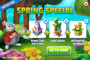 Spring Special (White Rabbit + Bunny Ears Hat Stand + Hare Shrub + Enchanting Bouquet)