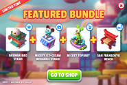 Featured Bundle (Baymax Bao Stand + Mickey Ice-Cream Wishable Stand + Mickey Topiary + San Fransokyo Bench)