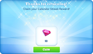 Streak Rewards Calendar