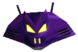 Wizpig's personal spaceship as seen during cutscenes from the game Diddy Kong Racing DS for DS.