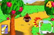 Gameplay with Donkey Kong.