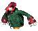 Sprite of Kloak from the game Donkey Kong Country 2: Diddy's Kong Quest for SFC/SNES.