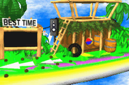 Funky's Flights II's scenery from the game Donkey Kong Country 2 for GBA.